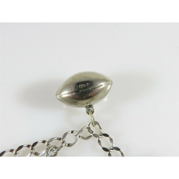 Vintage Sterling Silver High School Charm Bracelet 7" TL With Charms - Picture 4 of 11